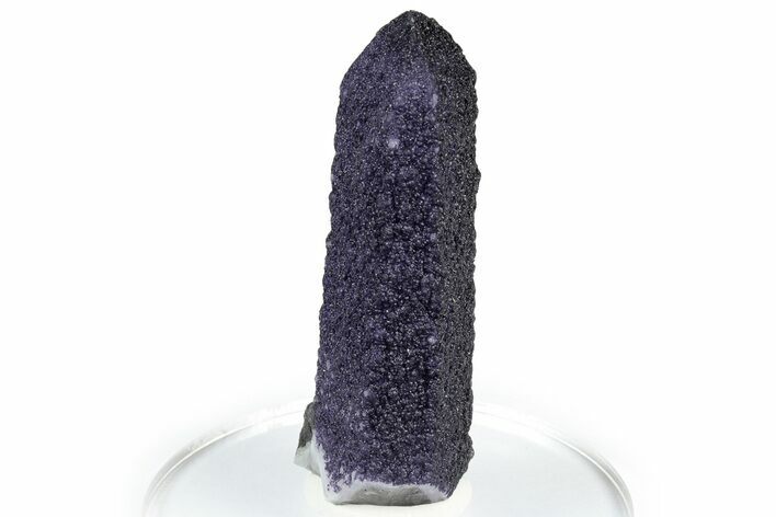 Purple Fluorite Encrusted Quartz Crystal - New Find! #350644